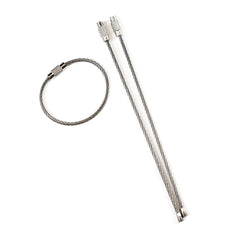Stainless steel wire keychain carabiner. EDC gear outdoor camping keychain carabiner.  Stainless steel wire keychain carabiner. EDC gear outdoor camping keychain carabiner.