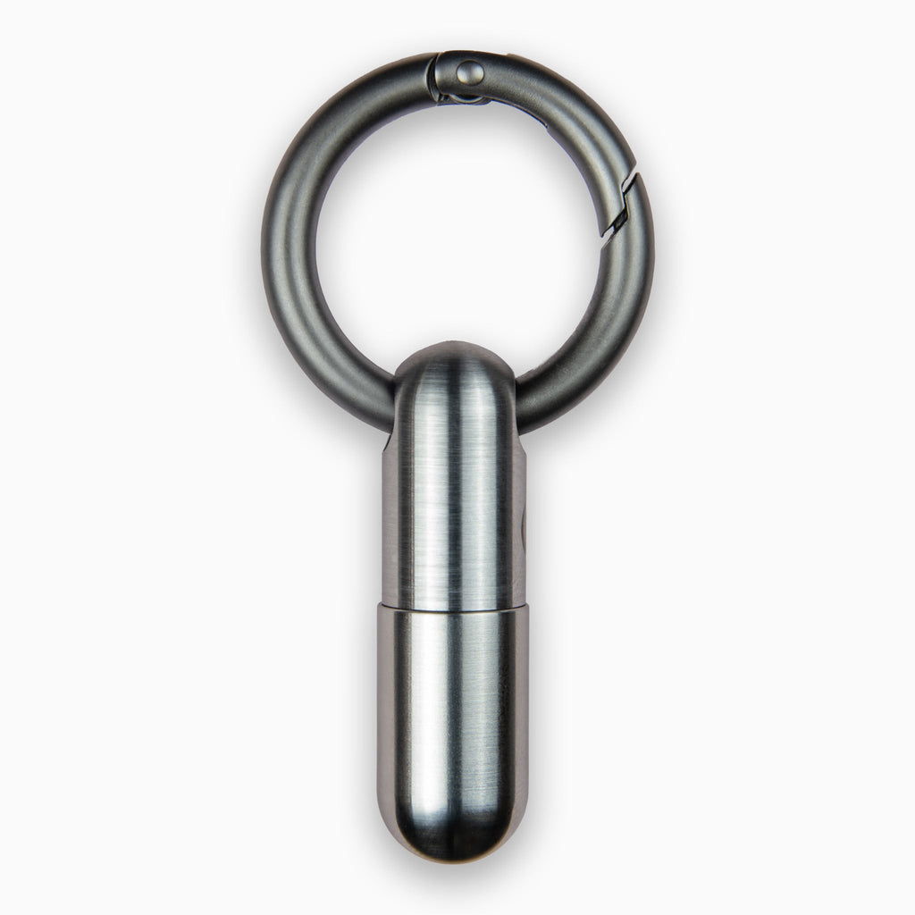 Pill XL in brushed stainless steel