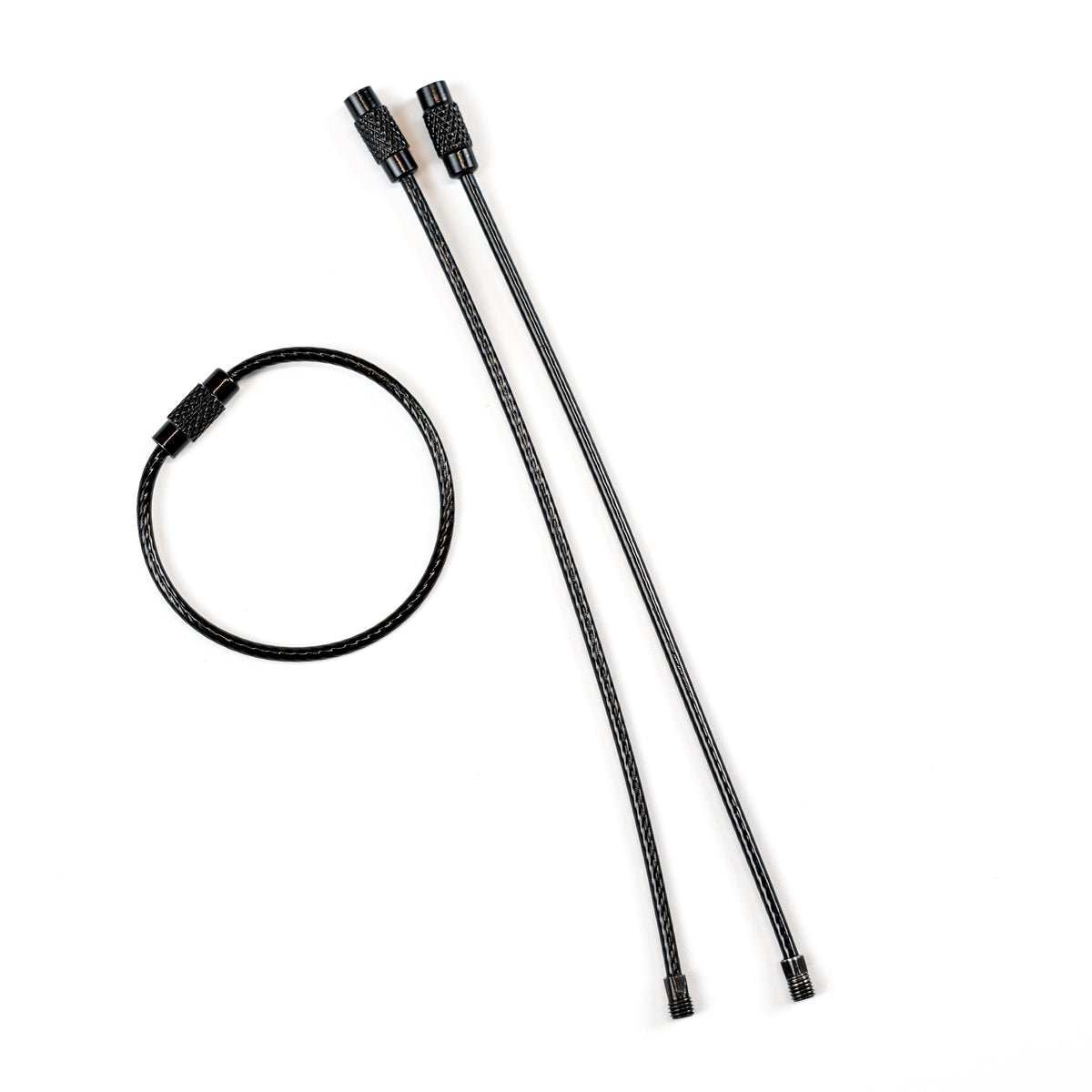 Black keychain EDC carabiner. EDC gear outdoor camping keychain. 